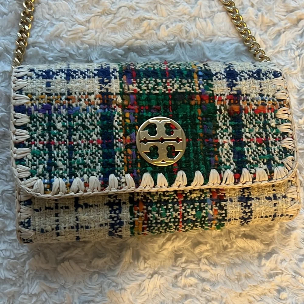 Tweed Tory Burch purse - Picture 3 of 7